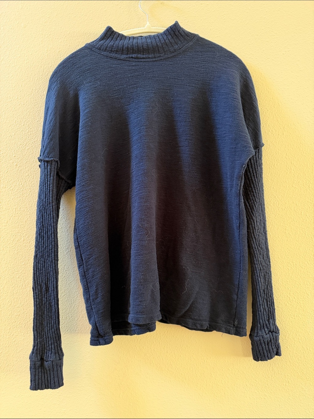 Amadi Women's Navy Mock Neck Sweater